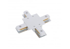 Įleidžiamo bėgelio jungtis PROFILE RECESSED X-CONNECTOR WHITE